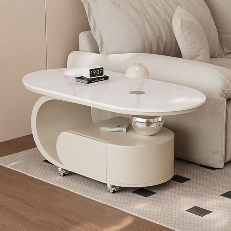 C-Shape Oval Coffee Table