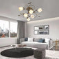 French Flower Semi-Flush Ceiling Light