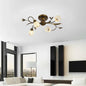 French Flower Semi-Flush Ceiling Light