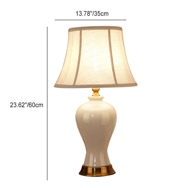 Modern Nordic Creative Fabric Vase 1-Light Table Lamp