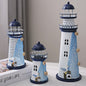 Modern Art Deco Lighthouse Shape Round Iron LED Table Lamp For Bedroom