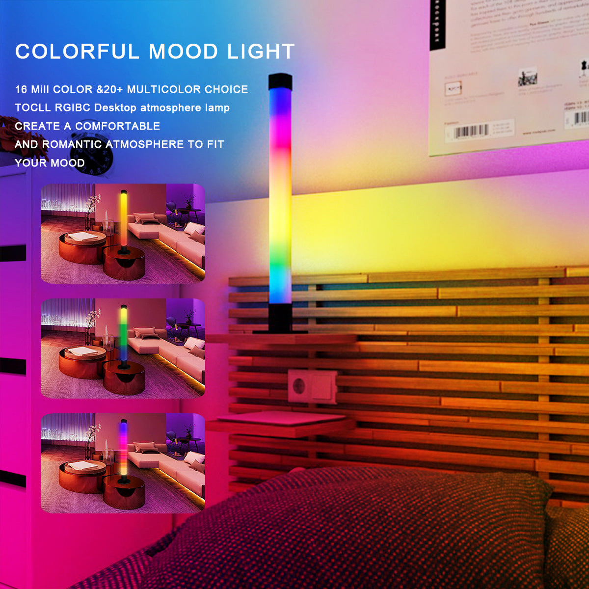 Creative Gaming Desktop Bluetooth APP Remote Control LED Desktop Ambient Table Lamp