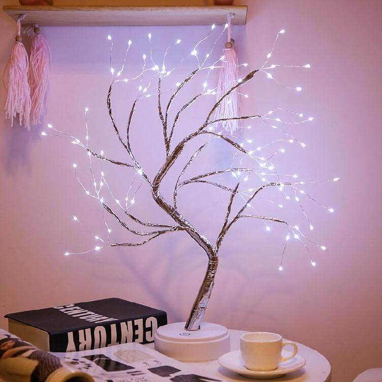 108 Light Copper Wire Touch Switch USB Charging LED Table Lamp