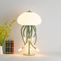 Modern Art Deco Iron Acrylic Jellyfish LED Table Lamp For Bedroom