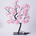 24 Light Simulation Rose Tree PVC LED Warm White USB Decoration Table Lamp