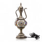 Turkish Vintage Handmade Glass Coffee Pot Design 1-Light Table Lamp
