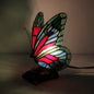 Tiffany Glass Butterfly Shape Night Light 1-Light Table Lamp