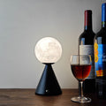 Contemporary Nordic Iron PIA Conic Ball LED Rechargeable Table Lamp For Bedside