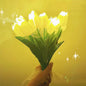 Tiffany-Style Tulip Flower Decoration LED Table Lamp