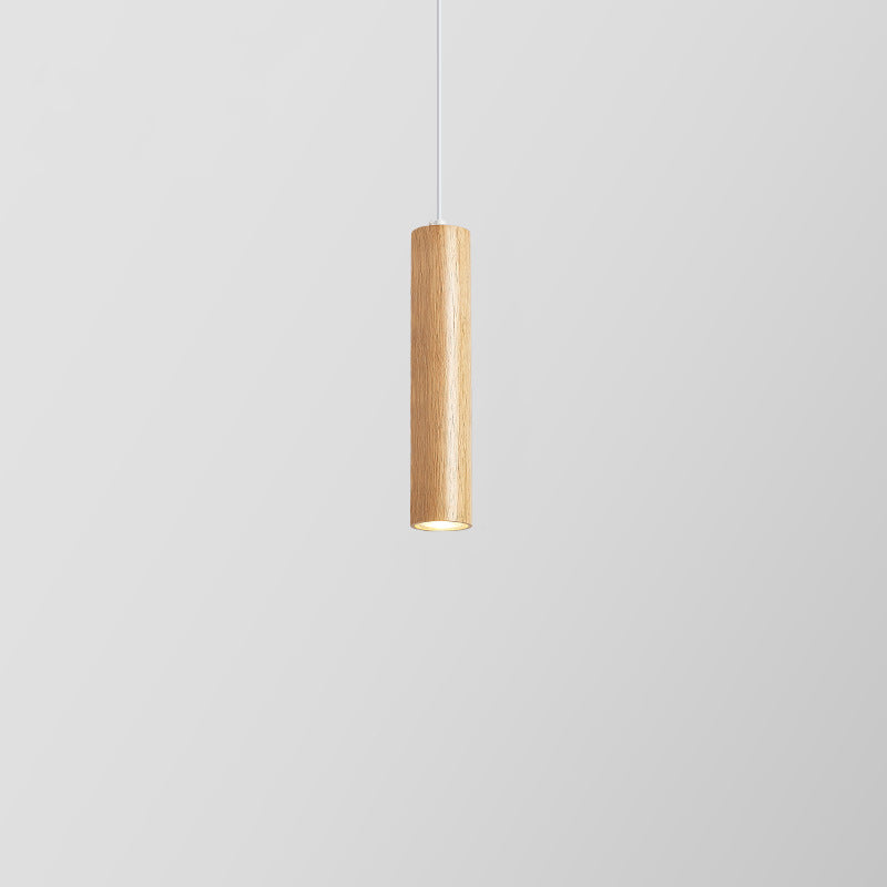 Minimalist Rubberwood LED Pendant Light