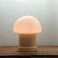 Vintage Ins Cream Mushroom Column 1-Light Table Lamp