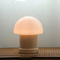 Vintage Ins Cream Mushroom Column 1-Light Table Lamp