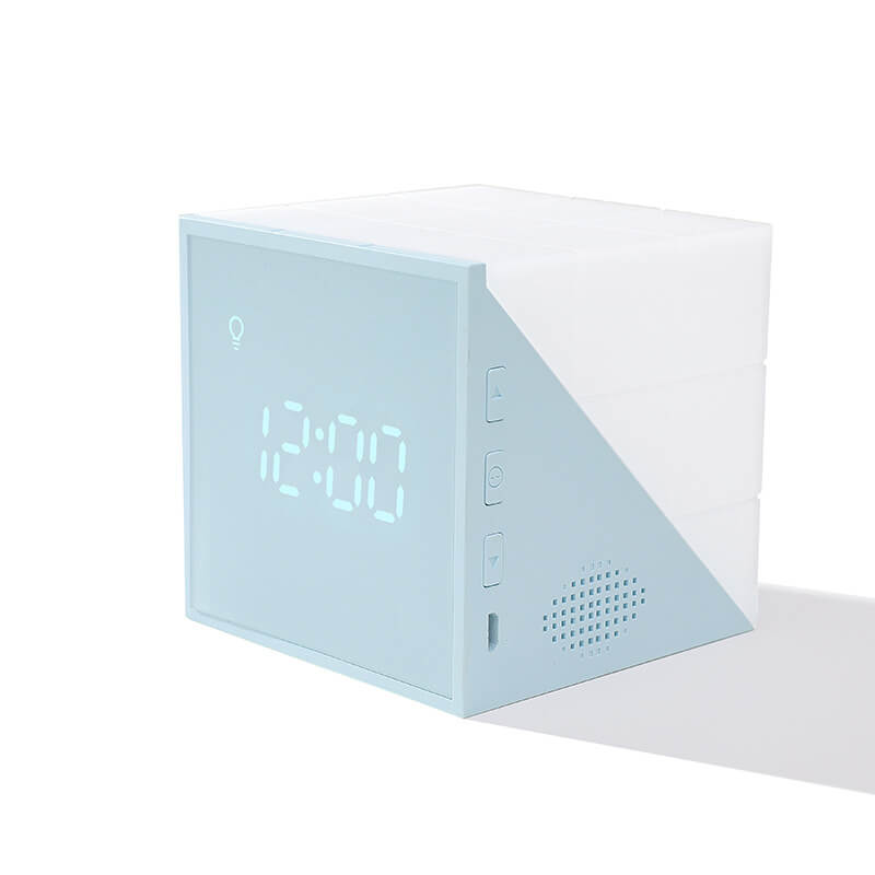 Creative Rubik's Cube Clock Led Night Light USB Smart Table Lamp