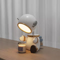 Creative Cartoon Resin Robot Timing 1-Light Melting Wax Table Lamp