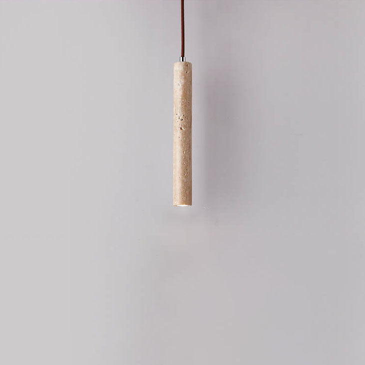 Wabi-Sabi Travertine Pendant Light