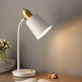 Modern Macaron Wrought Iron Cylinder 1-Light Table Lamp