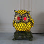 Vintage Tiffany Cartoon Parrot Resin Stained Glass 1-Light Table Lamp