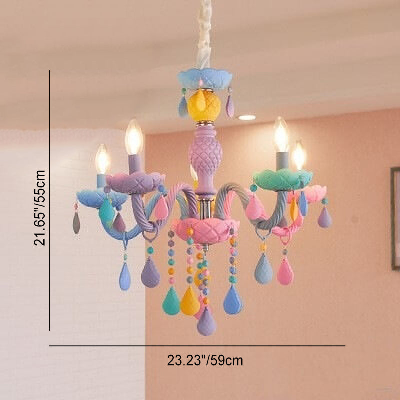 Princess Crystal Glass Chandelier