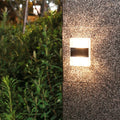 Modern Solar Powered Up And Down Illuminated Outdoor LED Wall Sconce Lamp