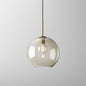 Nordic Cognac Glass Jar Pendant
