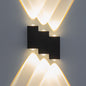 Modern Creative Square Geometric Luminous Outdoor Waterproof LED Wall Sconce Lamp