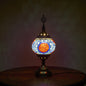 Traditional Tiffany Romantic Oval Iron Enameled 1-Light Table Lamp For Bedroom