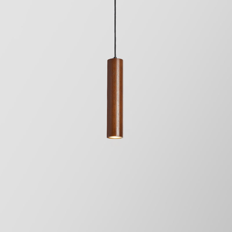 Minimalist Rubberwood LED Pendant Light