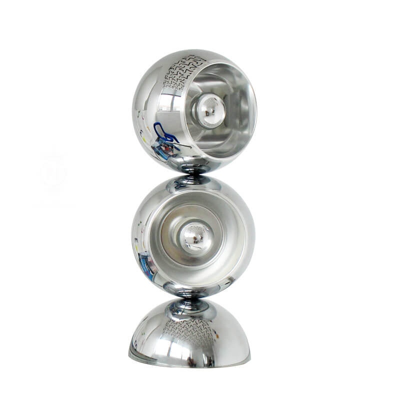 Nordic Minimalist Chrome Metal Orb 1/2/3 Light Table Lamp