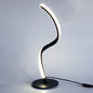 Modern Minimalist Iron Aluminum PVC Line LED Table Lamp For Study