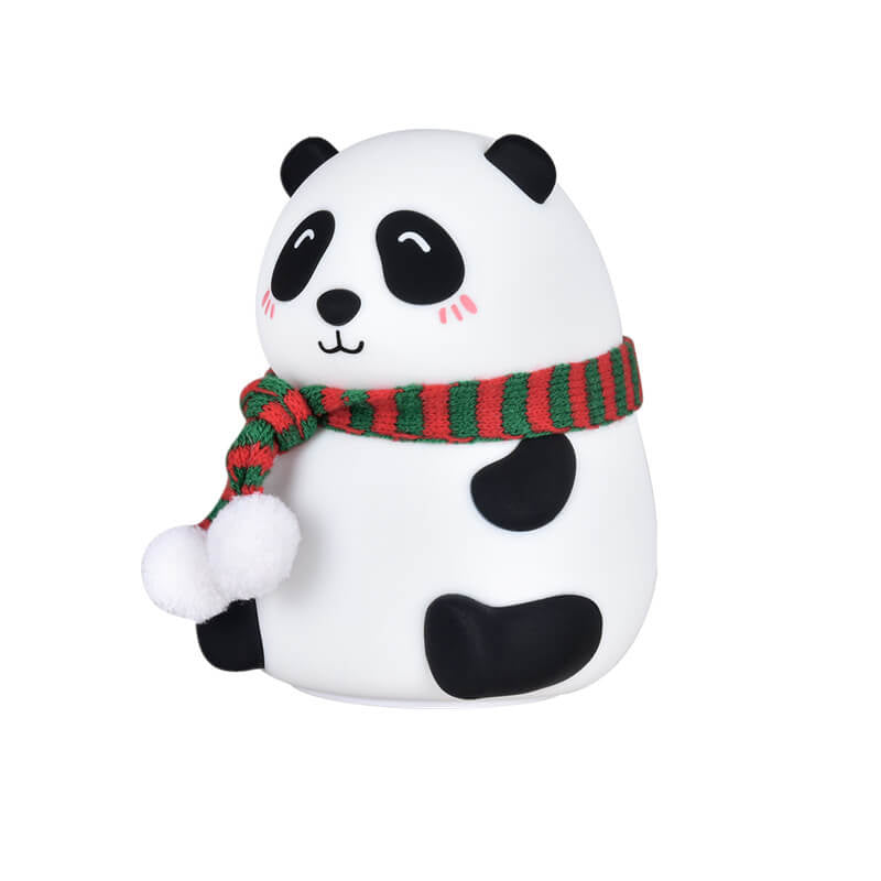 Childlike Cartoon Mini Panda Silicone LED Night Light Table Lamp