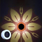 Modern Minimalist Round Waterproof Acrylic Solar LED Outdoor Wall Sconce Lamp