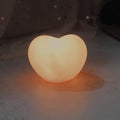 Contemporary Creative Rubber Coating Heart LED Night Light Table Lamp For Bedroom
