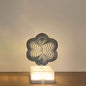 Modern Art Deco Stainless Steel ABS Cubic Base Multishape Rechargeable USB LED Table Lamp Night Light For Bedside