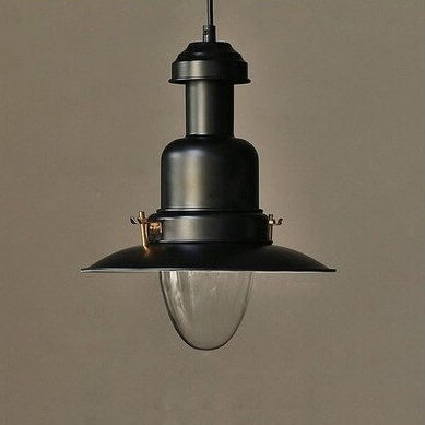 Industrial Iron Round Pendant Light