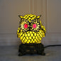 Tiffany Creative Owl Stained Glass 1-Light Table Lamp