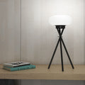 Modern Minimalist Round Tripod Iron Acrylic LED Table Lamp For Bedroom