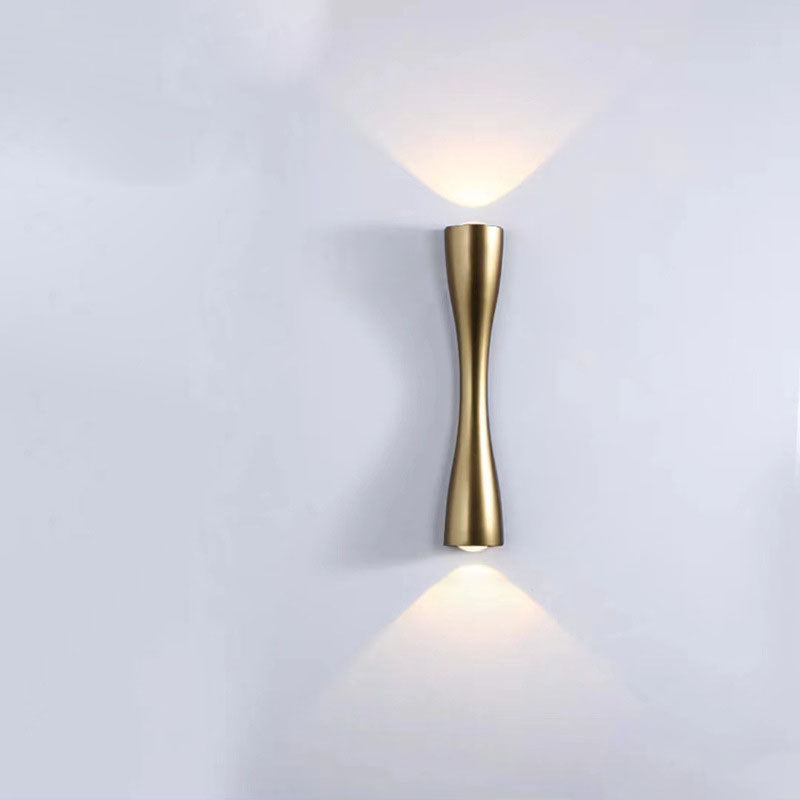 Contemporary Luxury Waterproof Aluminum Trumpet Shape LED Wall Sconce Lamp For Outdoor Patio