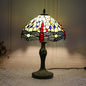 Traditional Tiffany Dragonfly Stained Glass Alloy Base 1-Light Table Lamp For Home Office