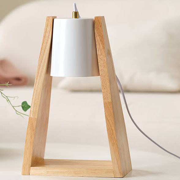 Japanese Simple Cone Iron Log 1-Light Melting Wax Table Lamp