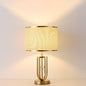 Modern Minimalist Imitation Copper Cloth 1-Light Table Lamp