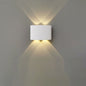 Modern Minimalist Waterproof Cylinder Rectangular Aluminium Iron Acrylic LED Wall Sconce Lamp For Outdoor Patio