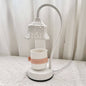 European Style Hollow Round Design Metal 1-Light Melting Wax Table Lamp