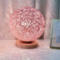Modern Minimalist Hemp Vine Weaving 1-Light LED Table Lamp