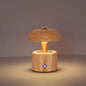 Contemporary Nordic Creative Solid Wood Mushroom LED Table Lamp For Bedroom