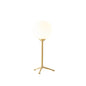 Modern Simple Spherical Milky White Lampshade 1-Light Table Lamp