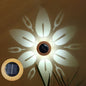 Modern Minimalist Round Waterproof Acrylic Solar LED Outdoor Wall Sconce Lamp