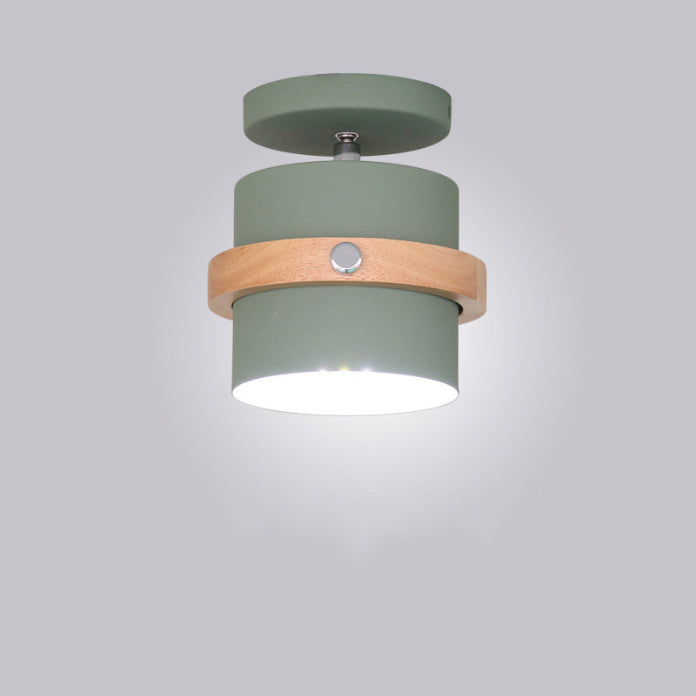 Nordic Wood & Iron Ceiling Light