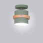 Nordic Wood & Iron Ceiling Light