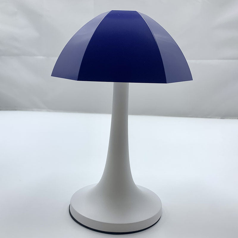 Contemporary Creative Iron Mushroom PC LED USB Charging Table Lamp For Bedroom