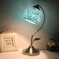 European Vintage Tiffany Round Head Glass Hardware 1-Light Table Lamp